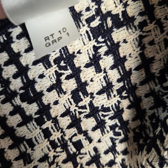 St. John Collection Sweater Blazer Women’s 10 Navy White Knit Jacket USA Made - Picture 6 of 13